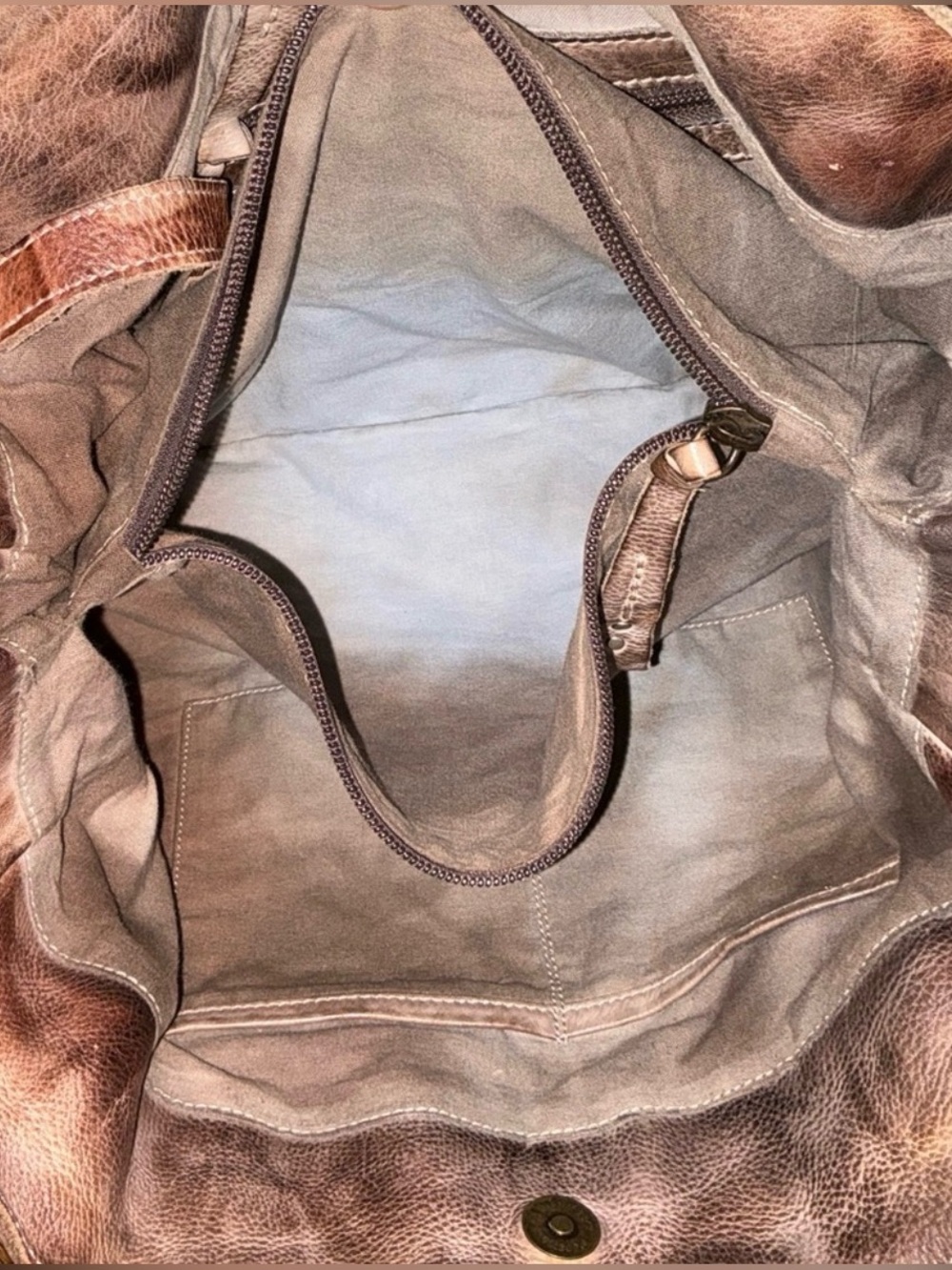 Bed Stu Distressed Brown Leather Tote - Picture 11 of 13